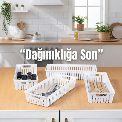 4’Lü Mutfak Çekmece İçi Düzenleyici